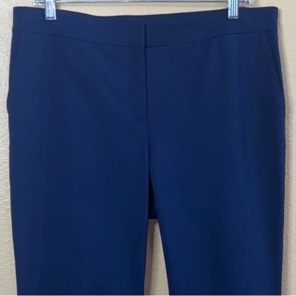 Lafayette 148 Royal Blue  “Manhattan” Step Hem Slim Pants Size 10 New With Tags! - Picture 7 of 12